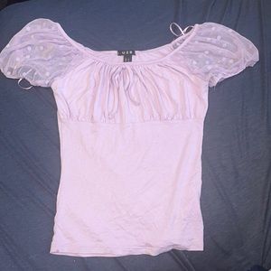 Lavender/ lilac / purple puff sleeve T-shirt Urban Basics